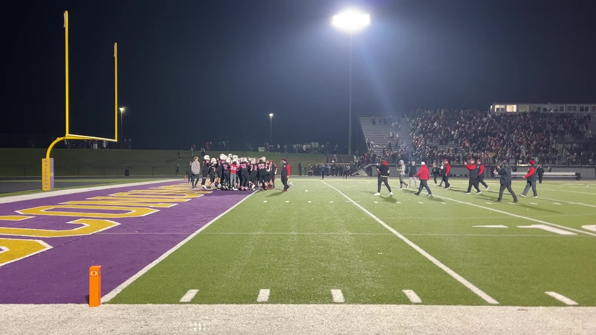 Lomira celebrates its win over Belleville